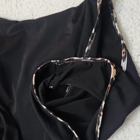 Leopard Print Cutout Swimsuit Bikini Summer Beach Pool Party Plus Size Sexy - Picture 8 of 9